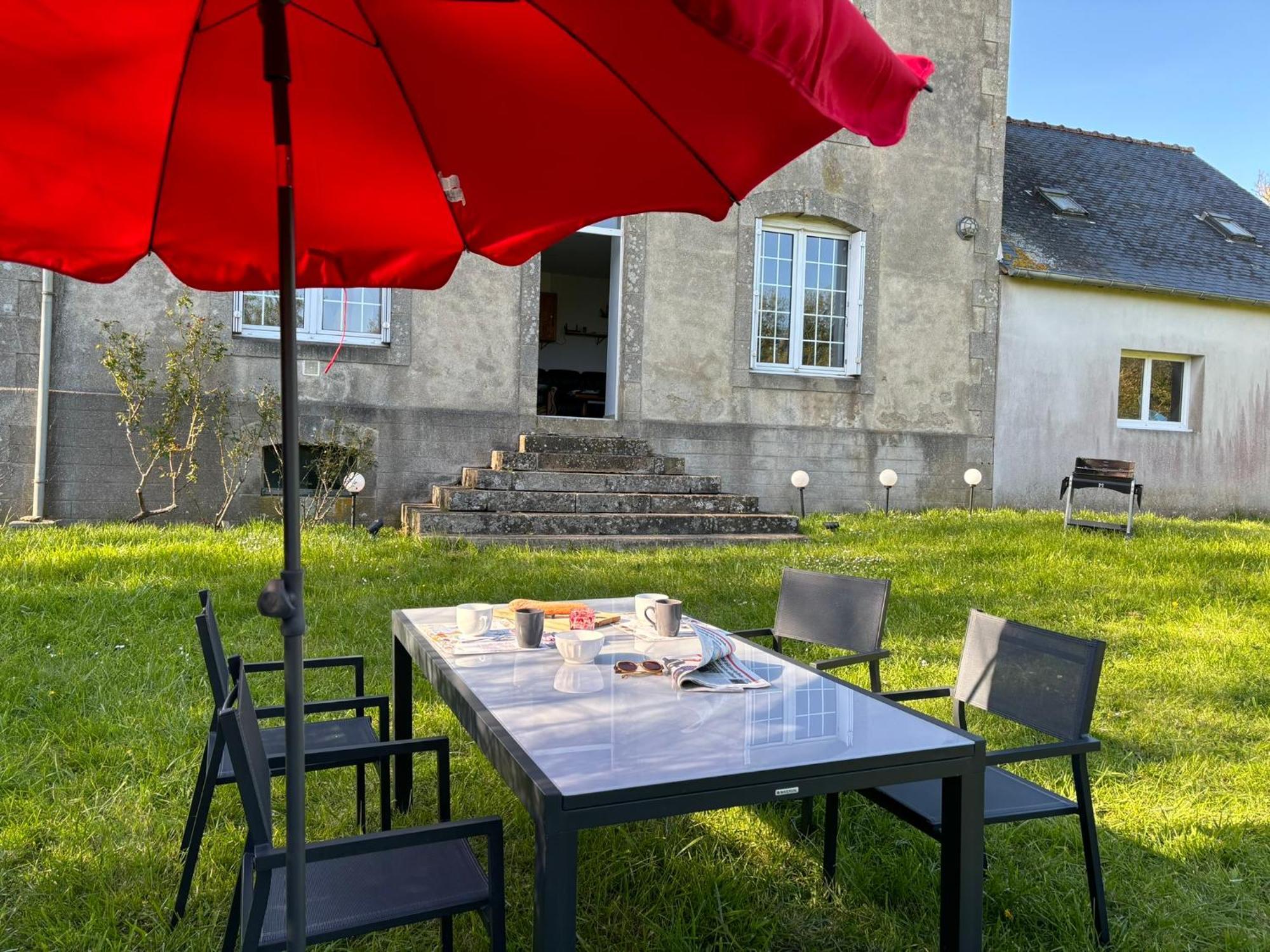 Jolie Maison De Campagne A 2Km De La Mer Plomodiern Buitenkant foto